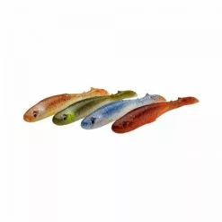 SAVAGE GEAR Slender Scoop Shad 'Clear Water Mix' 11cm / 7gr / 4 Stuks -Viskleding Verkoop savage gear slender scoop shad clear water mix 11cm 7gr 4 stuks 76751 softbaits 1