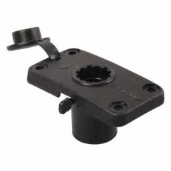 SCOTTY 244L Flush Deck Mount, Locking, Black W/ Rain Cap