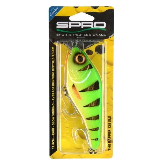 SPRO The Rapper Slow Sinking UV Fire Tiger / 12.8cm / 49gr 4 SPRO The Rapper Slow Sinking UV Fire Tiger / 12.8cm / 49gr - Afbeelding 2